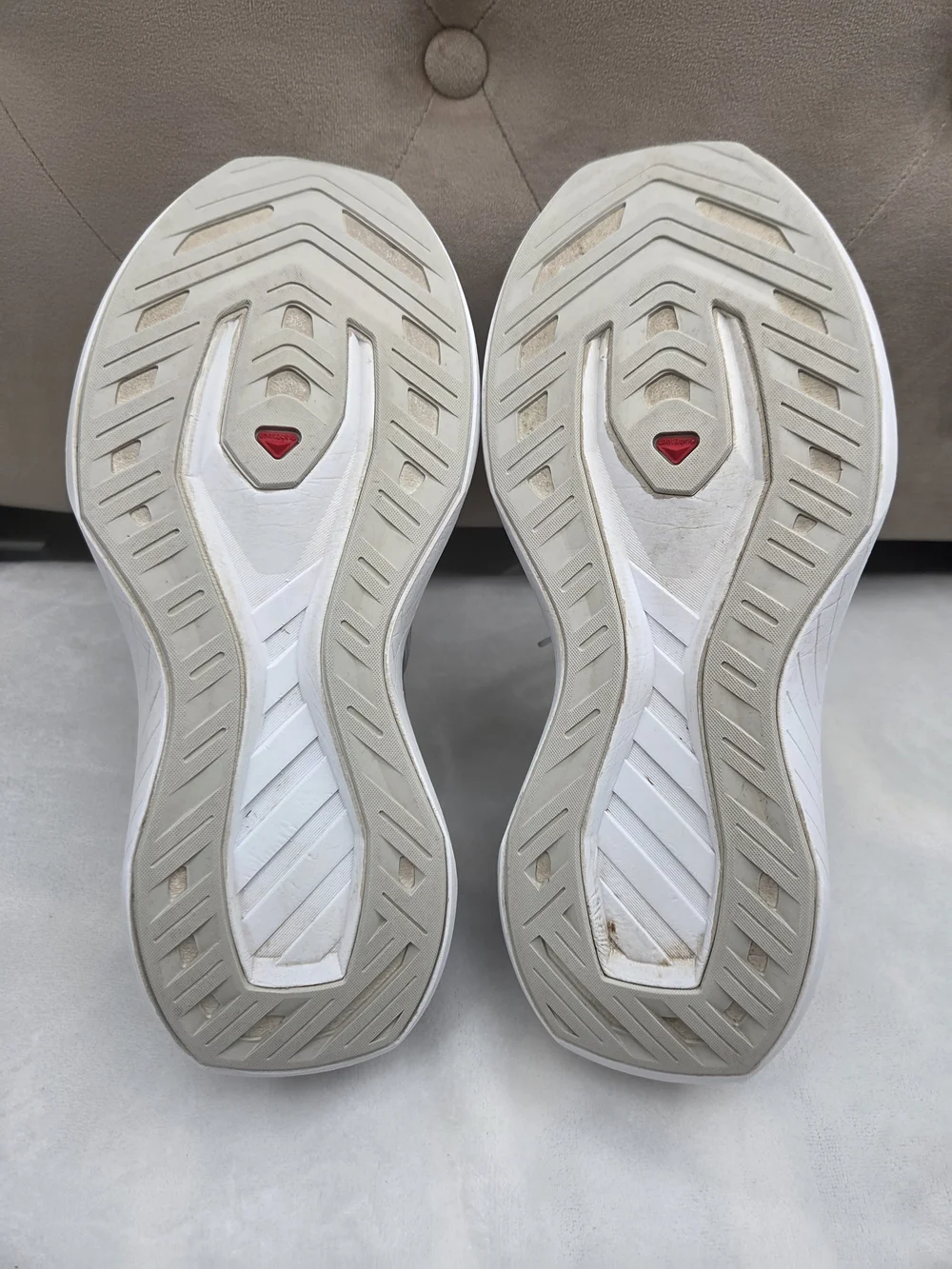 Salomon DRX Bliss Men's 10.5 White Black Running Shoes Sneakers